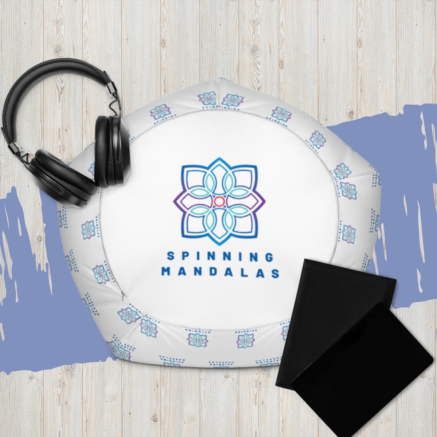 Logo Print Bean Bag Chair Cover Official Spinning Mandalas Gear. spinningmandalas.com