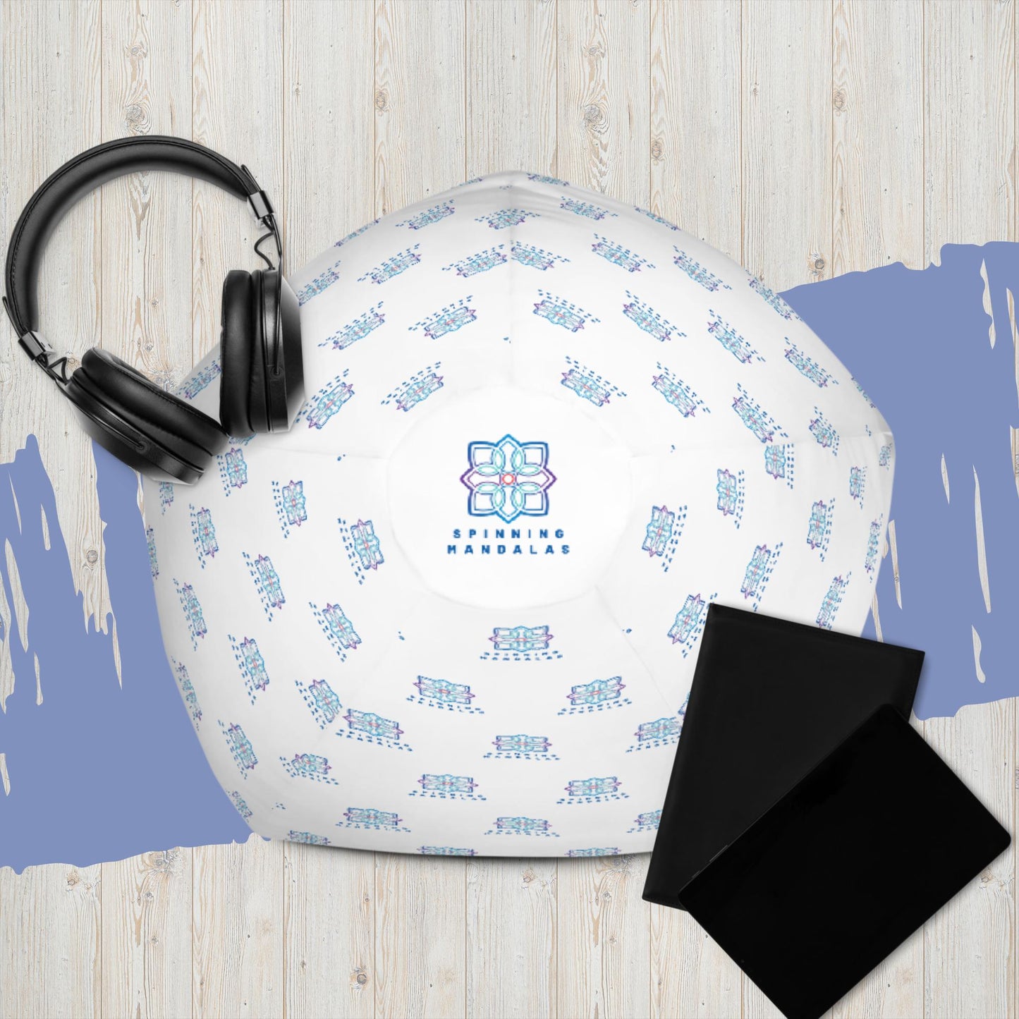 Logo Print Bean Bag Chair Cover Official Spinning Mandalas Gear. spinningmandalas.com