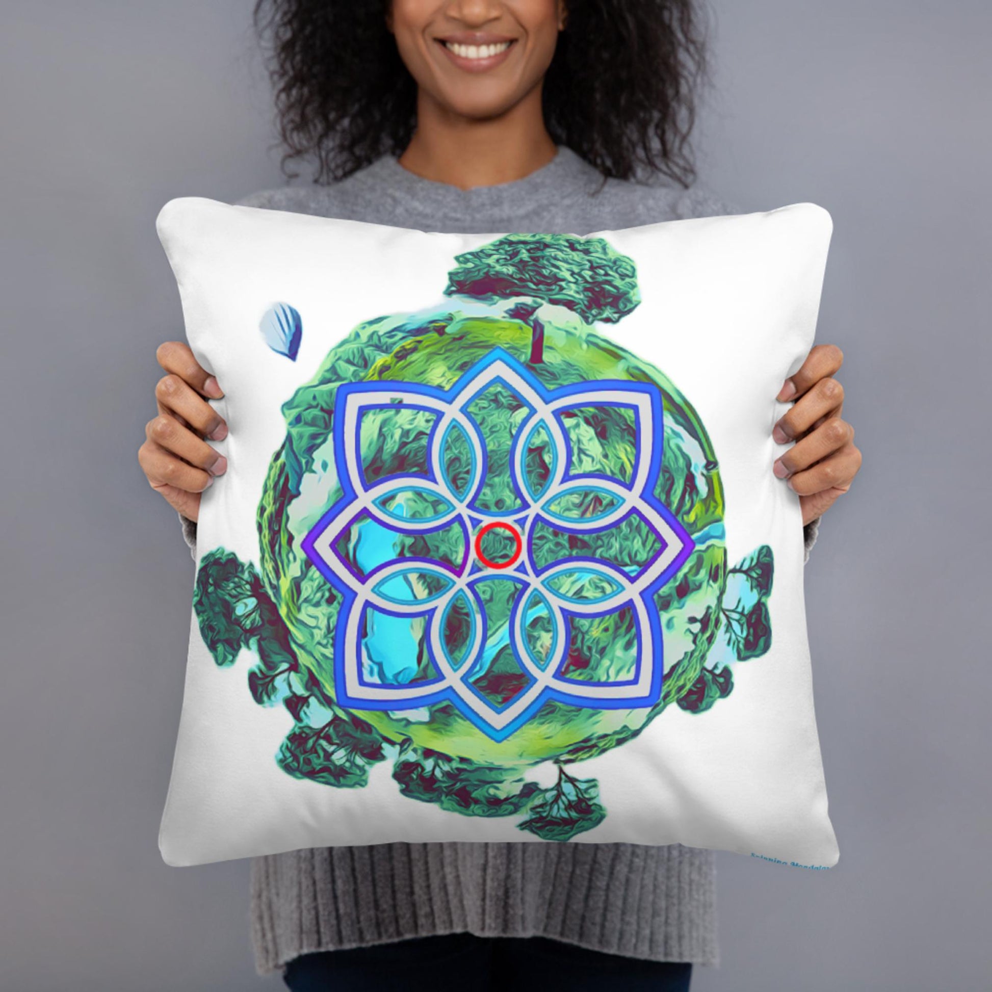 Small World Pillow – Spinning Mandalas™